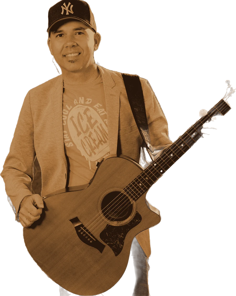 Javier Brichis playing guitar
