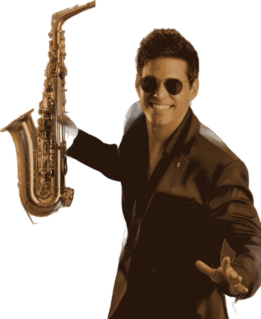 Riki Sax playing saxophone
